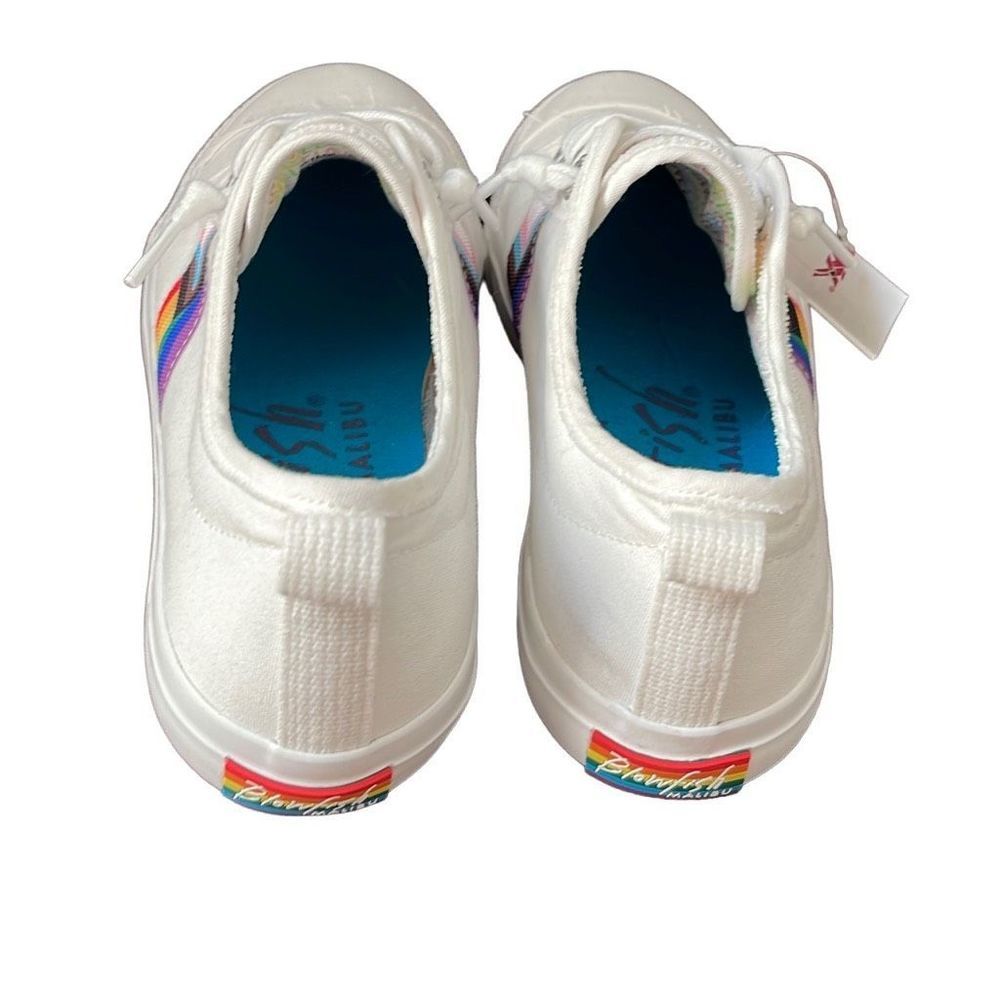 Blowfish Malibu Womens Fashion Sneakers Shoes Lace Up Multicolor White Size 9 - Picture 5 of 7